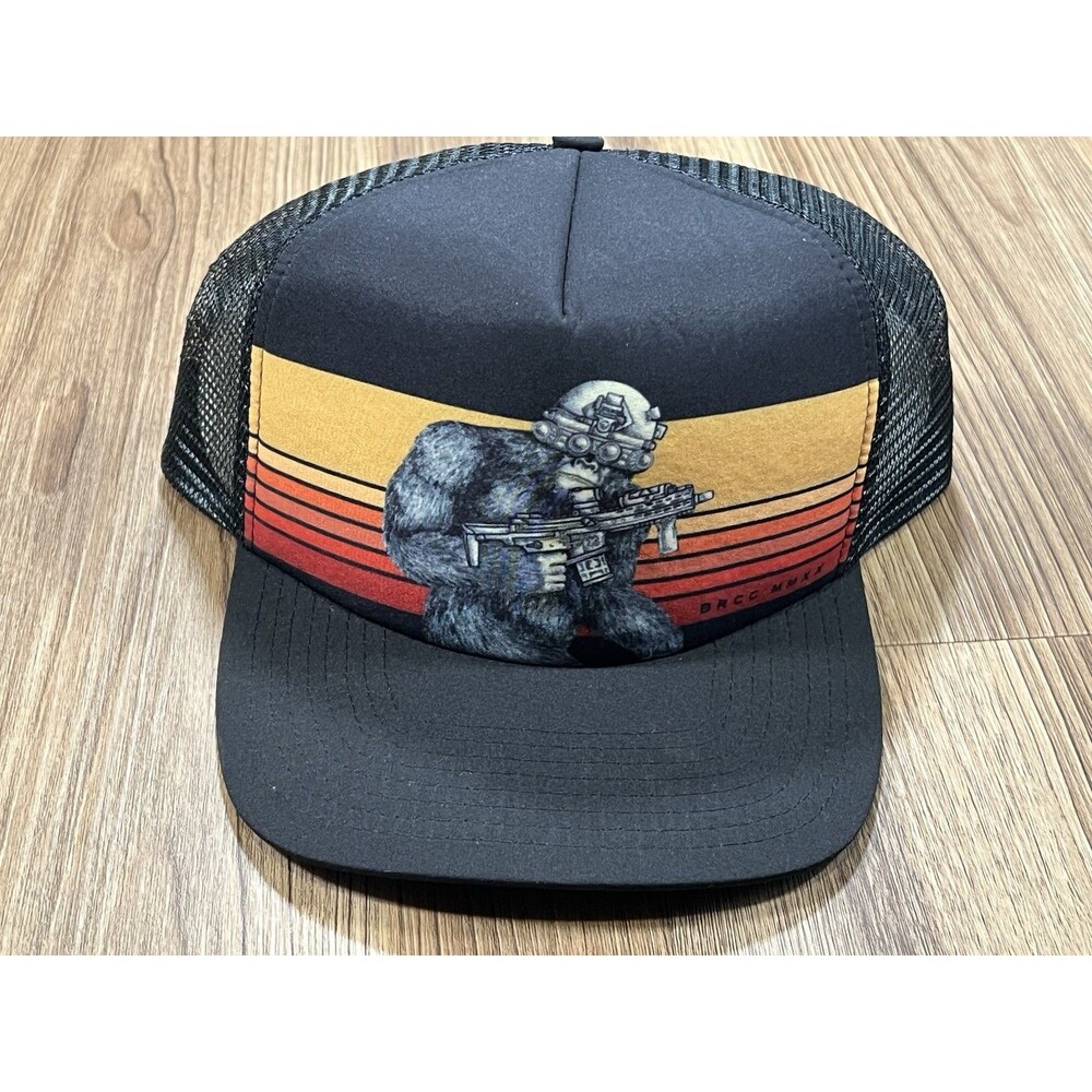 Black Rifle Coffee Company BRCC Tactisquatch Foam Trucker Hat Black Sasquatch